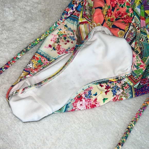 NWT- Johnny Was Women Fleur Braided Wrap One Piece Bathing Suit- Size 2X - Picture 13 of 15